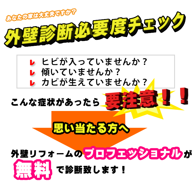 外壁診断必要度チェック
